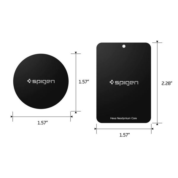 Spigen Plaques métalliques Kuel Car Mount - Noir