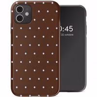 Selencia Coque arrière Vivid Apple iPhone 11 - Happy Dots Chocolate