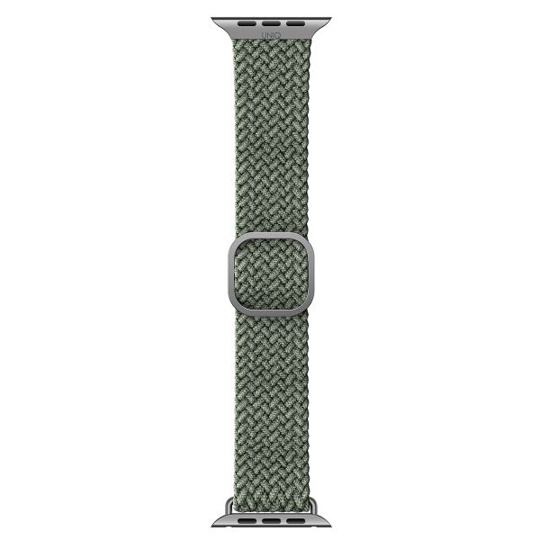 Uniq Bracelet tressé Aspen Apple Watch Series 1 á 10 / SE / Ultra (2) (44/45/46/49 mm) - Vert Cyprès