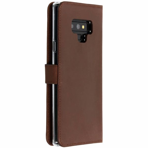 Selencia Étui de téléphone portefeuille en cuir véritable Samsung Galaxy Note 9