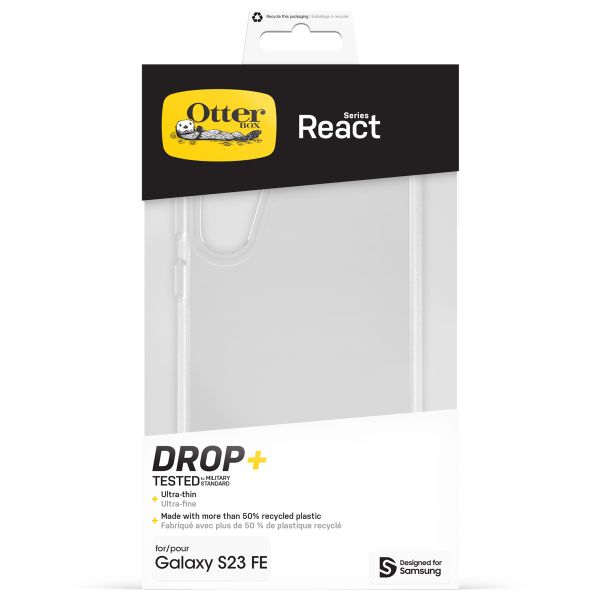 OtterBox Coque arrière React Samsung Galaxy S23 FE - Clear