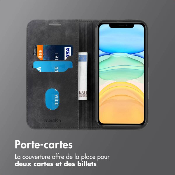 imoshion Étui de téléphone portefeuille Slim Apple iPhone 11 - Noir