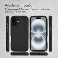 Accezz Coque Tough avec MagSafe Apple iPhone 16 - Noir
