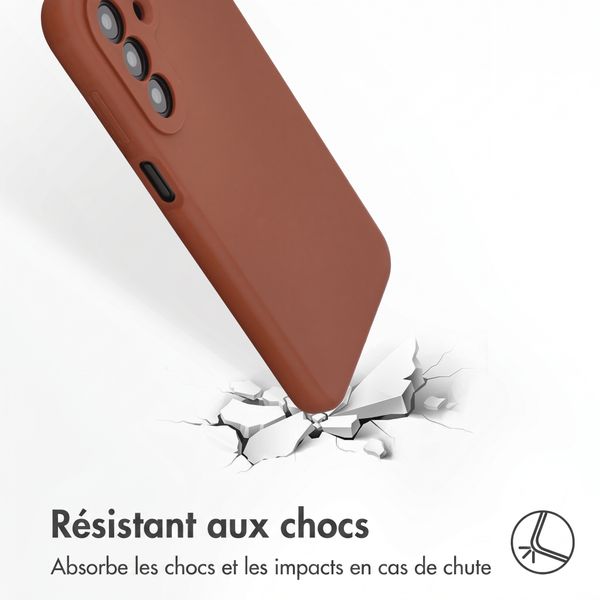 Accezz Coque Liquid Silicone Samsung Galaxy A27 (5G) - New Tea Brown