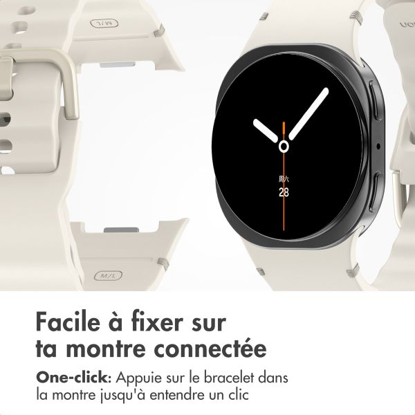 imoshion Bracelet Wave en silicone Samsung Galaxy Watch 8 (40/44mm) / Classic (46mm) - Lumière stellaire