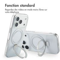 Accezz Coque Ring Stand avec MagSafe Apple iPhone 17 Pro - Transparent