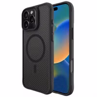 imoshion Rugged Hybrid Carbon Case avec MagSafe Apple iPhone 16 Pro Max - Noir