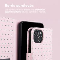 imoshion Étui de télephone portefeuille Design Apple iPhone 13 - Happy Dots