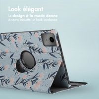 imoshion Coque tablette Design rotatif à 360° Lenovo Tab M11 - Flowers