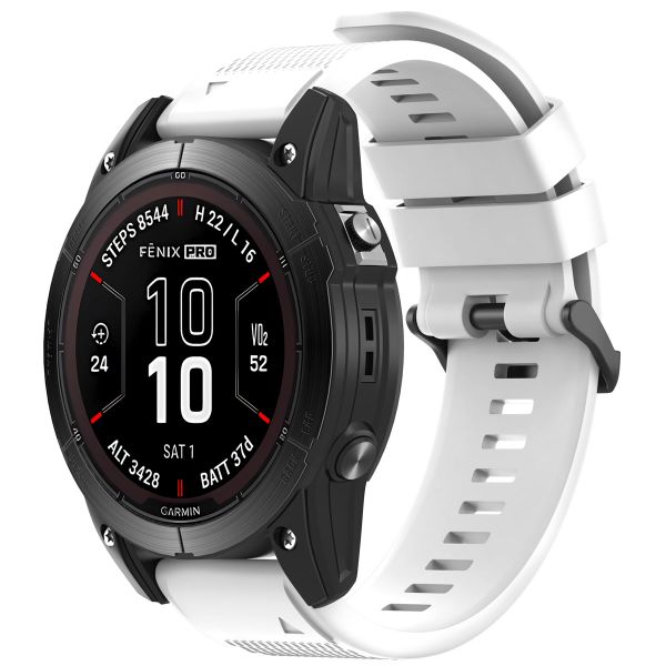 imoshion Bracelet QuickFit® en silicone  - Connexion Garmin 26 mm - Blanc