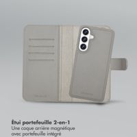 Selencia Étui portefeuille amovible Olyn avec MagSafe Samsung Galaxy S26 Plus - Gris