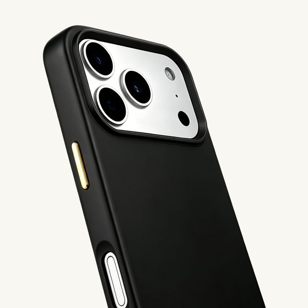 Selencia Coque arrière Rivièra avec MagSafe avec crochets amovibles Apple iPhone 17 Pro - Velvet Black