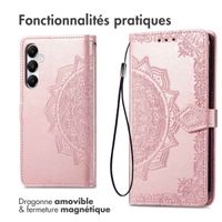 imoshion Etui de télephone Mandala Samsung Galaxy A35 - Rose Doré