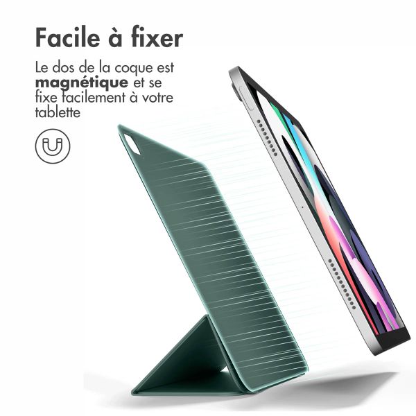 imoshion Magnetic etui de téléphone portefeuille Apple iPad 11 (2025) 11 pouces A16 / iPad 10 (2022) 10.9 pouces - Vert foncé
