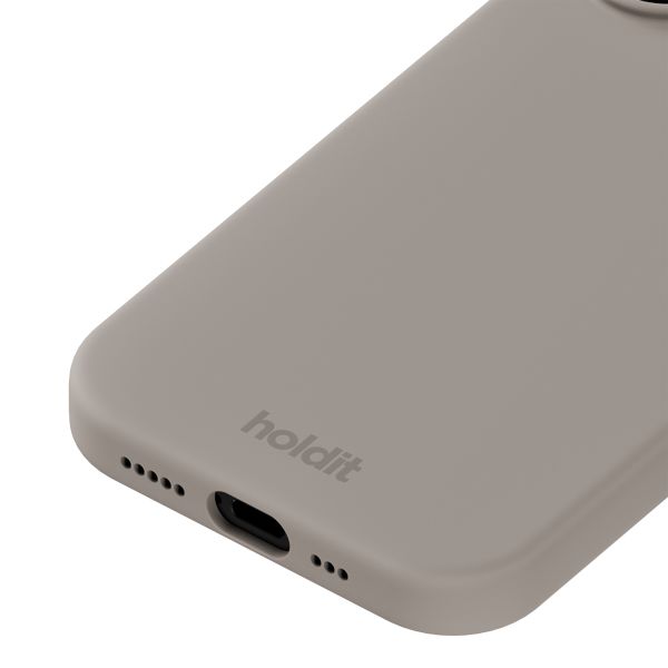 Holdit Coque Silicone Apple iPhone 17 - Taupe
