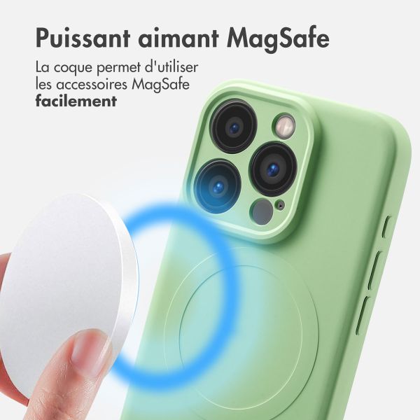 imoshion Coque Couleur avec MagSafe Apple iPhone 15 Pro - Vert