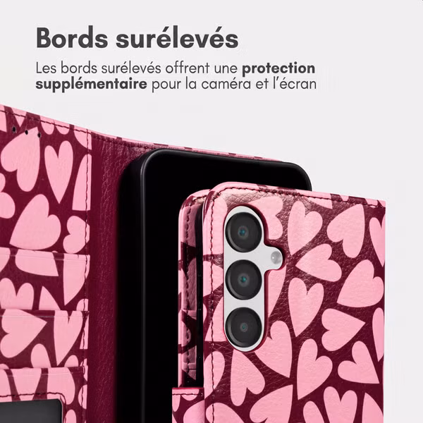imoshion Étui de télephone portefeuille Design Samsung Galaxy A55 - Hearty Blush