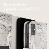 imoshion Étui de téléphone portefeuille Design Samsung Galaxy A51 - Sandy Marble