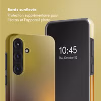 Selencia Coque arrière Vivid avec MagSafe Samsung Galaxy S25 - Gradient Olive Dust