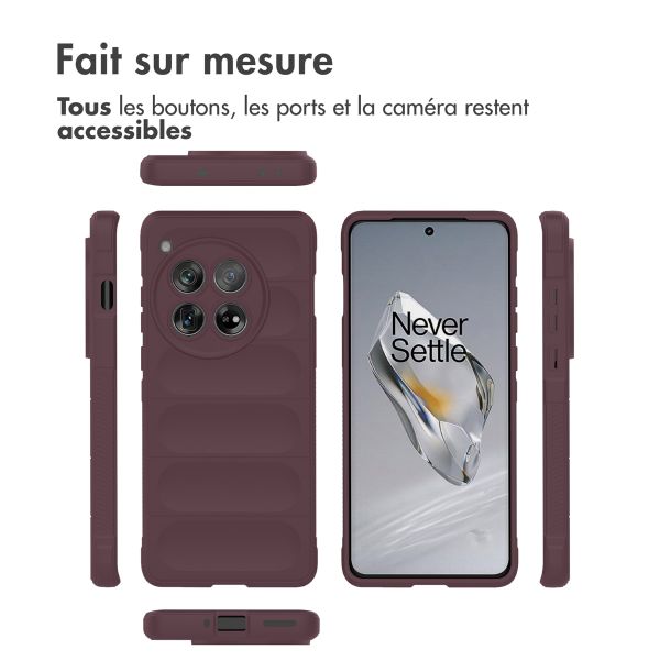 imoshion Coque arrière EasyGrip OnePlus 12 - Aubergine