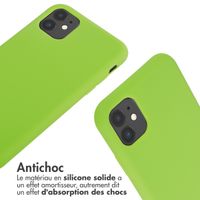 imoshion ﻿Coque en silicone avec cordon iPhone 11 - Vert Fluo