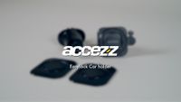 Accezz EasyLock Support de téléphone de voiture - Avec coque Apple iPhone 13 - Grille de ventilation - Rotation à 360 degrés - Noir
