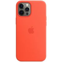 Apple Coque en silicone MagSafe Apple iPhone 12 Pro Max - Electric Orange