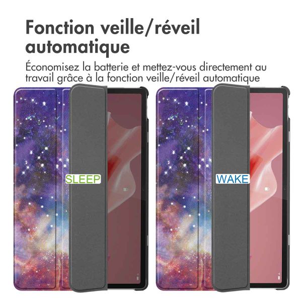 imoshion Coque tablette Design Trifold Lenovo Tab P12 - Space