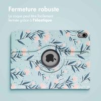 imoshion Coque tablette Design rotatif à 360° Apple iPad 11 (2025) 11 pouces A16 / iPad 10 (2022) 10.9 pouces - Flowers