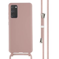 imoshion Coque en silicone avec cordon Samsung Galaxy S20 FE - Sand Pink