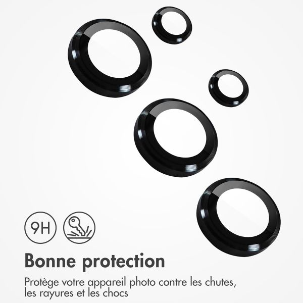 imoshion Lot de 2 protections d'objectif de caméra Samsung Galaxy S25 Ultra - Noir