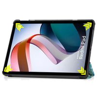 imoshion Coque tablette Trifold Xiaomi Redmi Pad - Green Plant