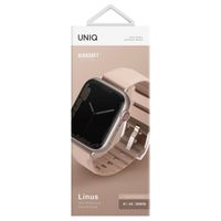 Uniq Bracelet Linus AiroSoft™ en silicone Apple Watch Series 1 t/m 9 / SE (38/40/41 mm) | Series 10 / 11 (42 mm) - Rose Pink