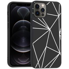 imoshion Coque Design iPhone 12 (Pro) - Graphic Cube Black