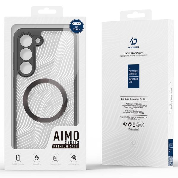 Dux Ducis Coque arrière Aimo avec MagSafe Samsung Galaxy S23 Plus - Transparent