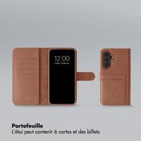 Selencia Étui portefeuille amovible Olyn avec MagSafe Samsung Galaxy A57 (5G) - Marron