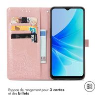 imoshion Etui de téléphone portefeuille Mandala Oppo A57(s) - Rose Dorée