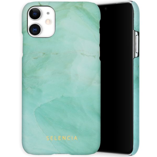 Selencia Coque Maya Fashion iPhone 11 - Marble Green