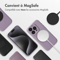 imoshion Coque Couleur avec MagSafe iPhone 15 Pro - Violet