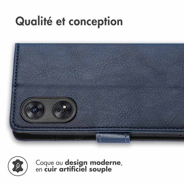 imoshion Étui de télephone portefeuille Oppo Reno 8 T (4G) - Bleu foncé