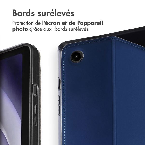 Accezz Coque tablette Classic Samsung Galaxy Tab A9 Plus - Bleu foncé