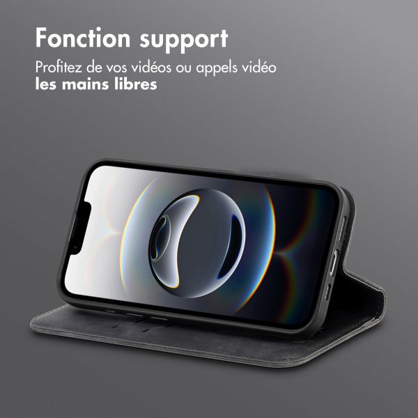 imoshion Étui de téléphone portefeuille Slim Apple iPhone 16e - Noir