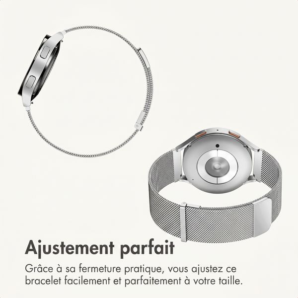 imoshion Bracelet magnétique milanais  - Connexion universelle 22 mm - Argent