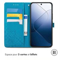 imoshion Etui de télephone Mandala Xiaomi 14 - Turquoise