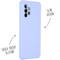 Accezz Coque Liquid Silicone Samsung Galaxy A72 - Violet