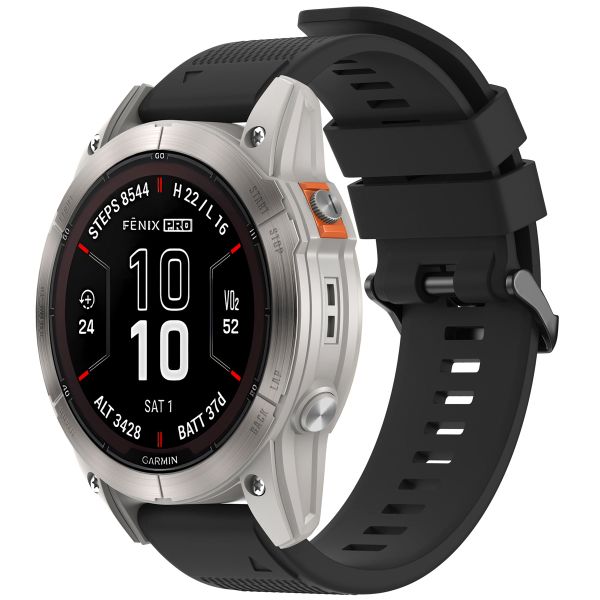 imoshion Bracelet QuickFit® en silicone - Connexion Garmin Watch 26 mm - Noir