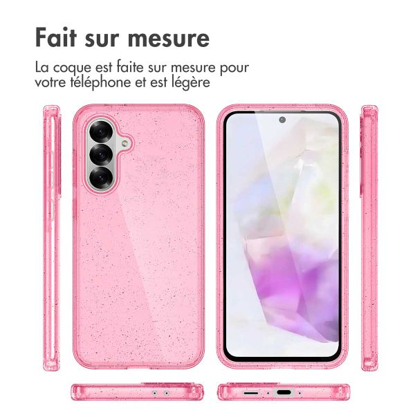 imoshion Coque Pailletée Samsung Galaxy A56 - Paillettes Rose