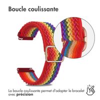 imoshion Bracelet élastique en nylon Samsung Galaxy Watch 7 40/44 mm - Rainbow