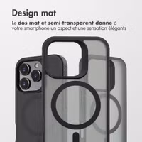 Accezz Coque Givrée Robuste avec MagSafe Apple iPhone 16 Pro - Noir