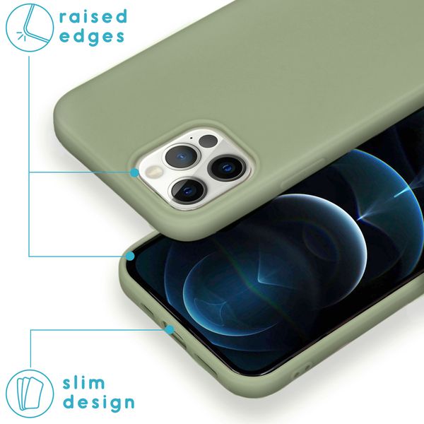 imoshion Coque Couleur iPhone 12 (Pro) - Olive Green